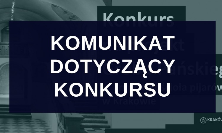 Komunikat dotyczący Konkursu na projekt Grobu Pańskiego 
